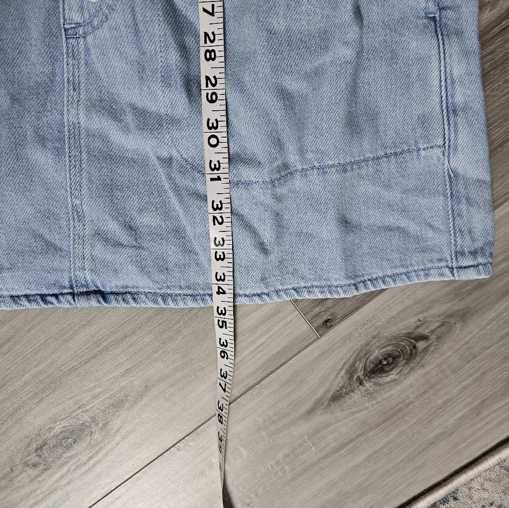 Light Blue Casual Dress with Drawstring Sz M - Picture 6 of 8